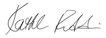 Kathleen Peddicord's signature